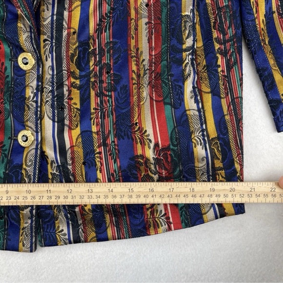 Criscione Sz L Brocade Floral Vintage Embellished Jacket Blazer Made In USA - Picture 11 of 16